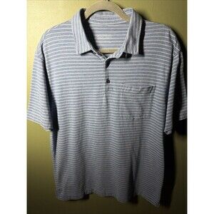 Patagonia Men's Puckerware Blue Striped Polo Medium